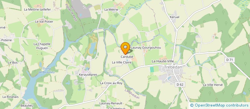 localisation de l'entreprise MONSIEUR JEAN VIGEON à TREBEDAN