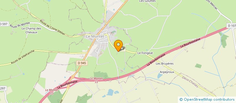 localisation de l'entreprise MONSIEUR JEAN VIGIER  LE MONTET