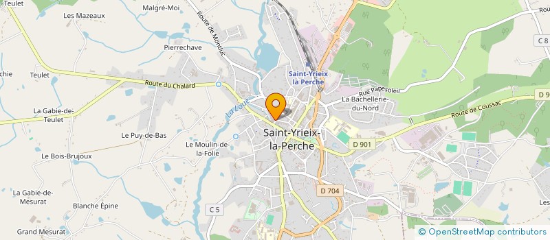 localisation de l'entreprise MONSIEUR JEAN VIGNAUD à SAINT-YRIEIX-LA-PERCHE