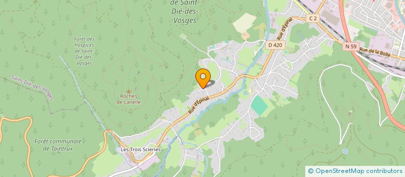 localisation de l'entreprise MONSIEUR JEAN VIGNEAU à SAINT-DIE-DES-VOSGES