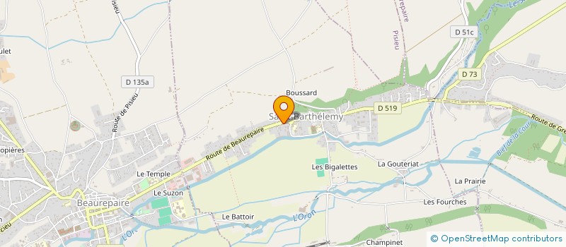 localisation de l'entreprise MONSIEUR JEAN VIGOUREUX  SAINT-BARTHELEMY