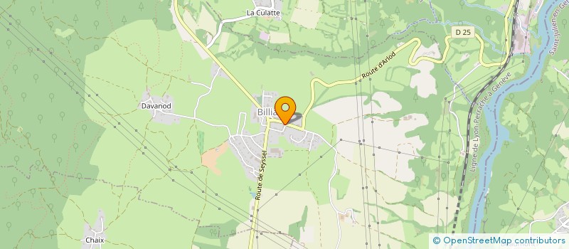 localisation de l'entreprise MONSIEUR JEAN VIGOUREUX  BILLIAT