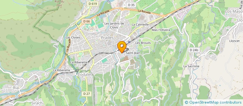 localisation de l'entreprise MONSIEUR JEAN VILAR  PRADES