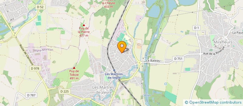 localisation de l'entreprise MONSIEUR JEAN VILLANOVA  LES MARTRES-DE-VEYRE