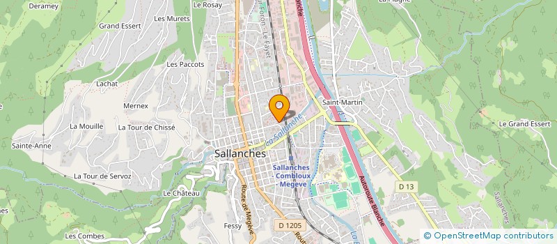 localisation de l'entreprise MONSIEUR JEAN VILLARD  SALLANCHES