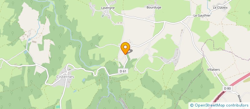 localisation de l'entreprise MONSIEUR JEAN VILLEDIEU  CISTERNES-LA-FORET