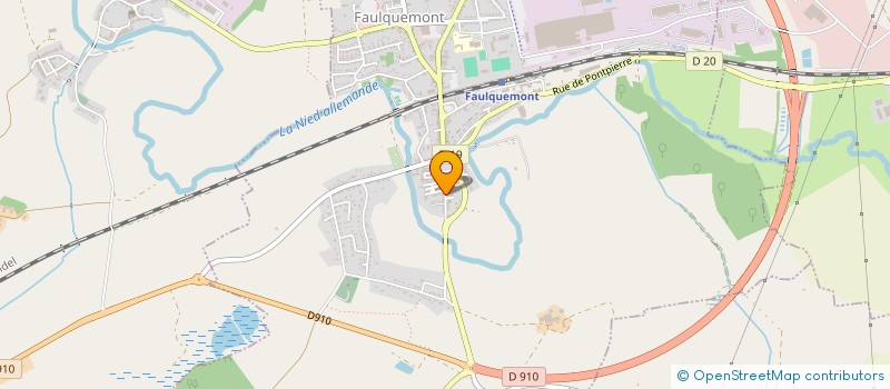localisation de l'entreprise MONSIEUR JEAN VILLEMIN  FAULQUEMONT