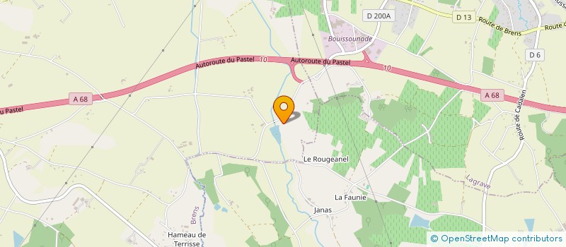 localisation de l'entreprise MONSIEUR JEAN VILLENEUVE  BRENS