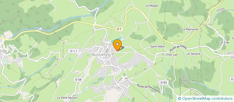 localisation de l'entreprise MONSIEUR JEAN VILLIER  BUSSIERES