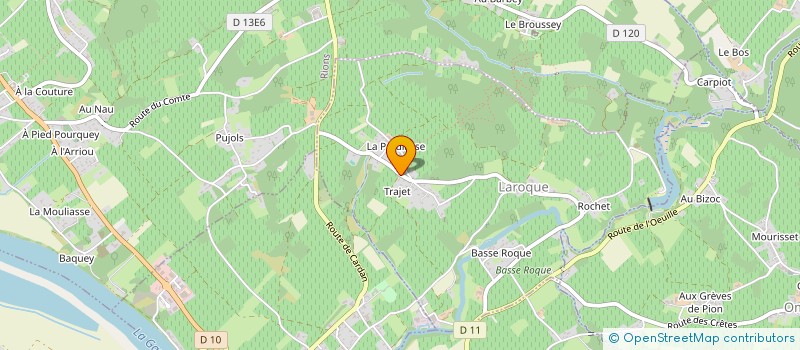 localisation de l'entreprise MONSIEUR JEAN VIMENEY  LAROQUE