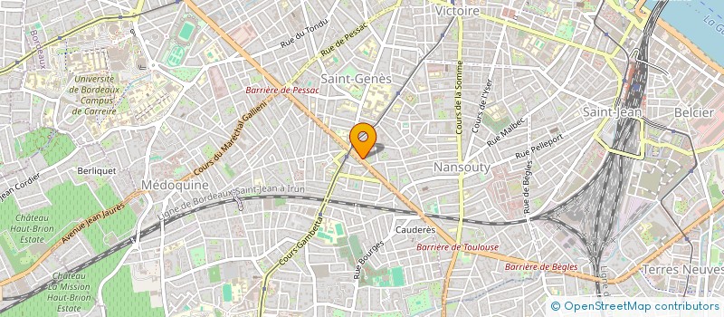 localisation de l'entreprise MONSIEUR JEAN VINCENS DE TAPOL à BORDEAUX