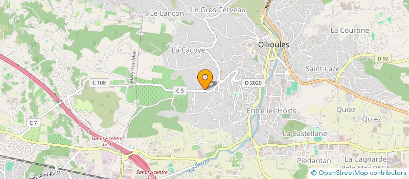 localisation de l'entreprise MONSIEUR JEAN VINCENT à OLLIOULES