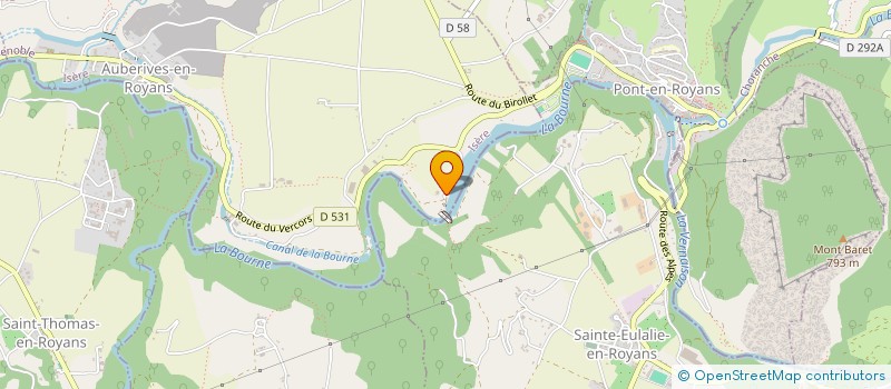 localisation de l'entreprise MONSIEUR JEAN VINCENT  AUBERIVES-EN-ROYANS