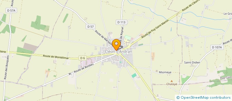 localisation de l'entreprise MONSIEUR JEAN VINCENT  CLEON-D'ANDRAN