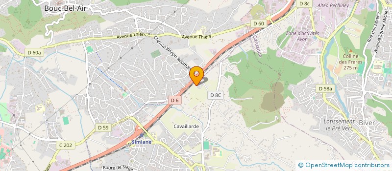 localisation de l'entreprise MONSIEUR JEAN-VINCENT BOETTO  SIMIANE-COLLONGUE