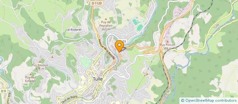 localisation de l'entreprise MONSIEUR JEAN-VINCENT CORNET  TULLE