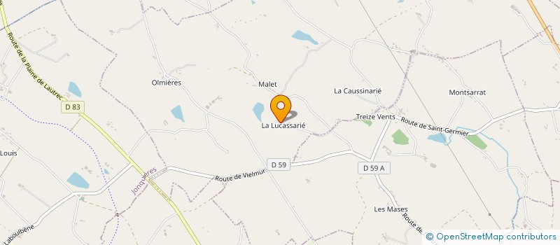 localisation de l'entreprise MONSIEUR JEAN-VINCENT GARIBAL  MONTPINIER