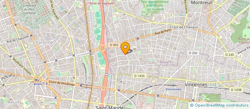 localisation de l'entreprise MONSIEUR JEAN VINCENT KOFFI BILLE à MONTREUIL