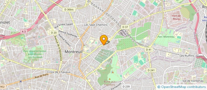 localisation de l'entreprise MONSIEUR JEAN-VINCENT SIMONET à MONTREUIL