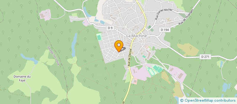 localisation de l'entreprise MONSIEUR JEAN VINDIOLET  LA MACHINE