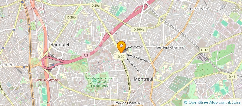 localisation de l'entreprise MONSIEUR JEAN VINET  MONTREUIL