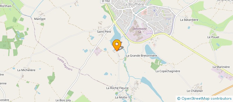 localisation de l'entreprise MONSIEUR JEAN VINET  LA BRUFFIERE