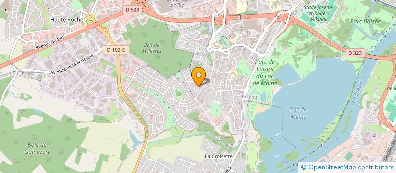 localisation de l'entreprise MONSIEUR JEAN VIOLEAU à ANGERS