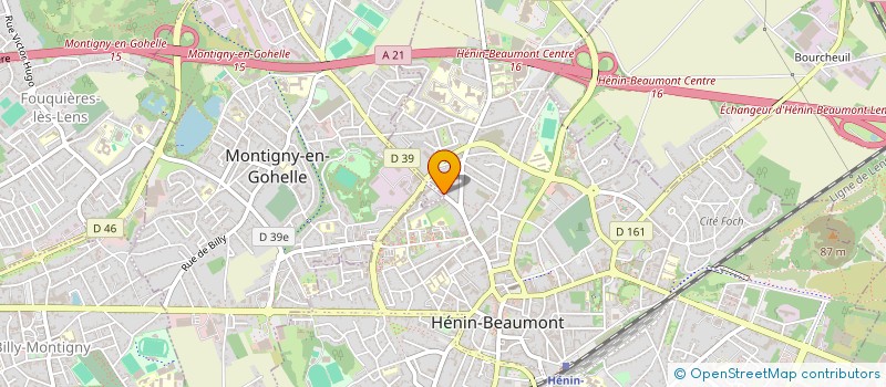 localisation de l'entreprise MONSIEUR JEAN VIRAMA ELLAMA  COURCELLES-LES-LENS