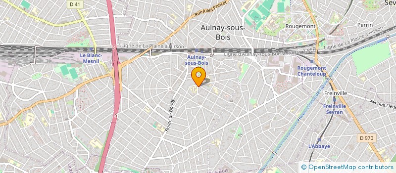 localisation de l'entreprise MONSIEUR JEAN VIREY à AULNAY-SOUS-BOIS