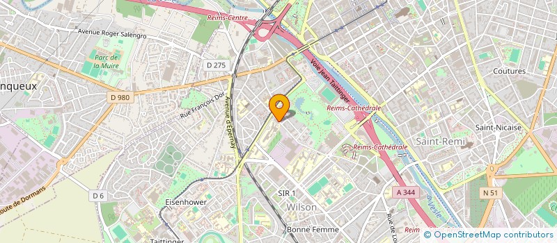 localisation de l'entreprise MONSIEUR JEAN VISY  REIMS