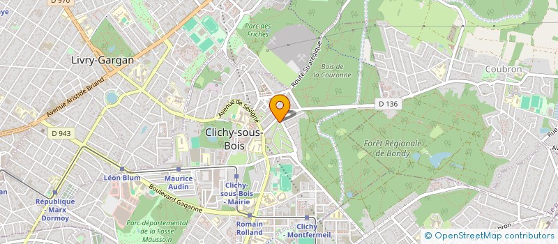 localisation de l'entreprise MONSIEUR JEAN VIVIEN NGANGA à CLICHY-SOUS-BOIS