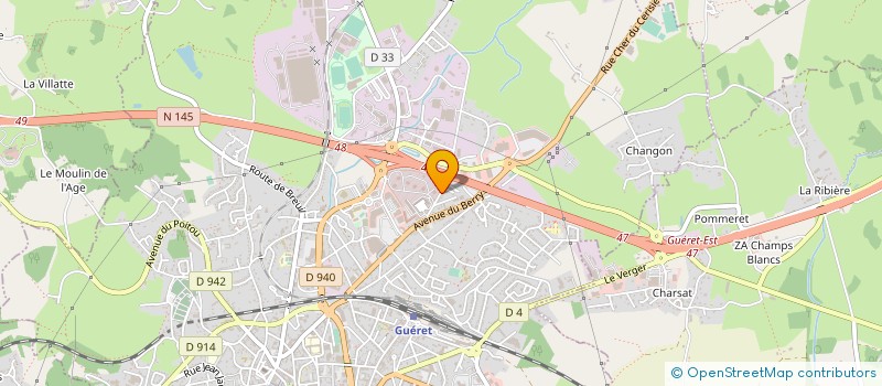 localisation de l'entreprise MONSIEUR JEAN VIZCAINO  GUERET