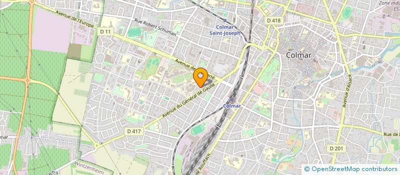 localisation de l'entreprise MONSIEUR JEAN VOGEL  COLMAR