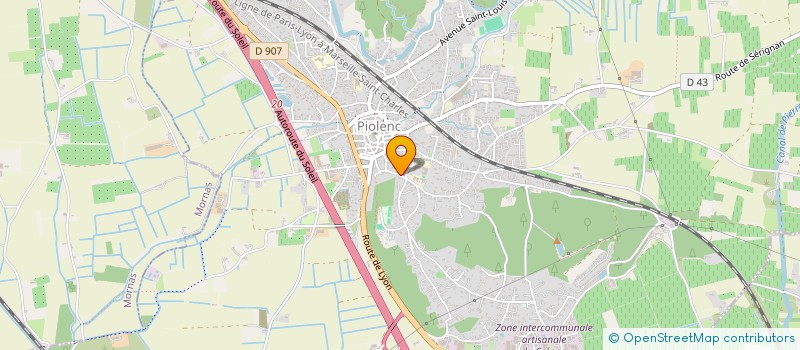 localisation de l'entreprise MONSIEUR JEAN VOLFF  PIOLENC