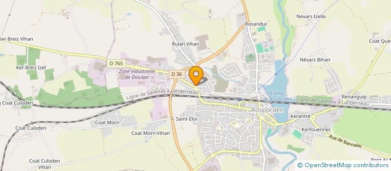 localisation de l'entreprise MONSIEUR JEAN VORCH  ROSPORDEN