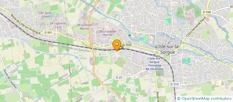 localisation de l'entreprise MONSIEUR JEAN VOSSIER  L'ISLE-SUR-LA-SORGUE