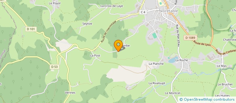 localisation de l'entreprise MONSIEUR JEAN VRAY à NOIRETABLE