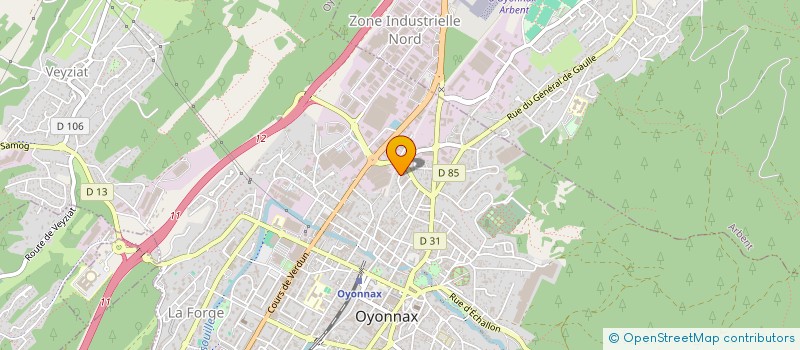 localisation de l'entreprise MONSIEUR JEAN VUILLARD à OYONNAX
