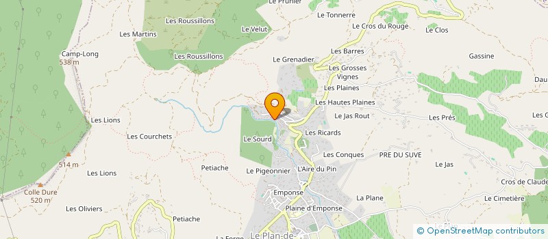 localisation de l'entreprise MONSIEUR JEAN WACKENS  LE PLAN-DE-LA-TOUR