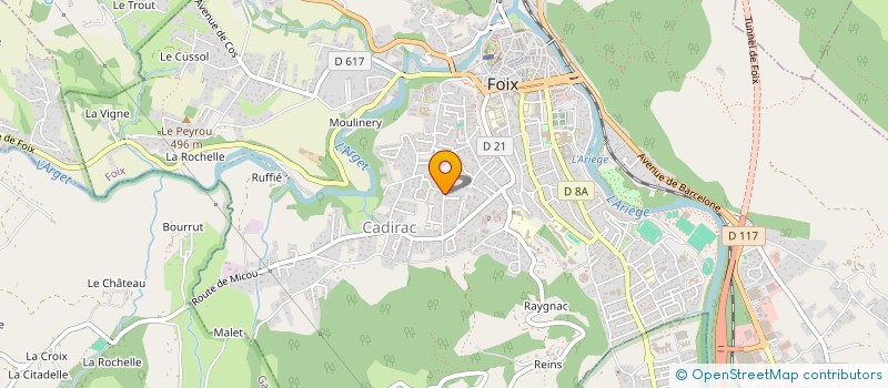 localisation de l'entreprise MONSIEUR JEAN WAMAIN à FOIX