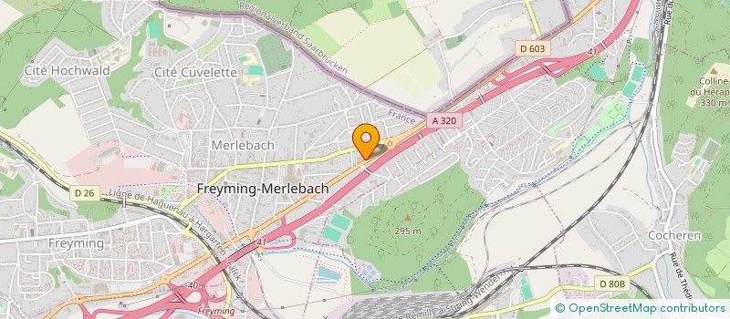 localisation de l'entreprise MONSIEUR JEAN WANTZ  FREYMING-MERLEBACH