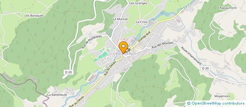 localisation de l'entreprise MONSIEUR JEAN WEBER à LE VAL-D'AJOL