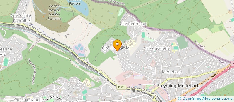 localisation de l'entreprise MONSIEUR JEAN WEBER  FREYMING-MERLEBACH