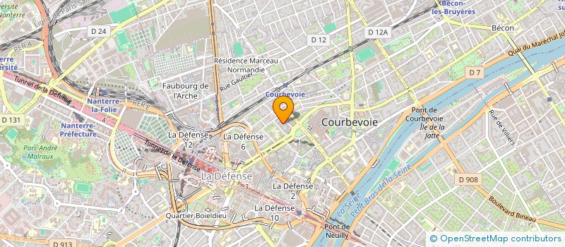 localisation de l'entreprise MONSIEUR JEAN WEESSA à COURBEVOIE