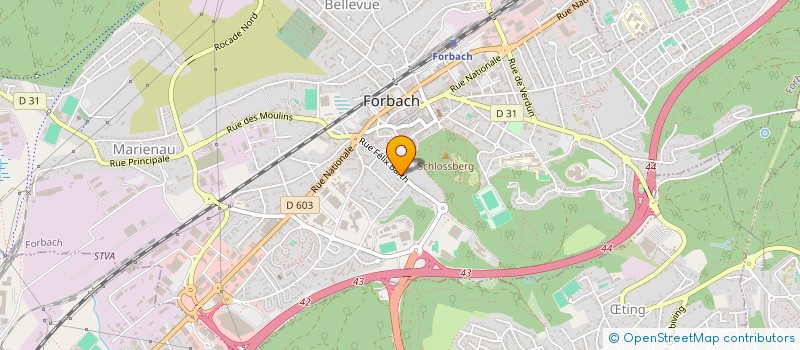 localisation de l'entreprise MONSIEUR JEAN WEISDORFER à FORBACH