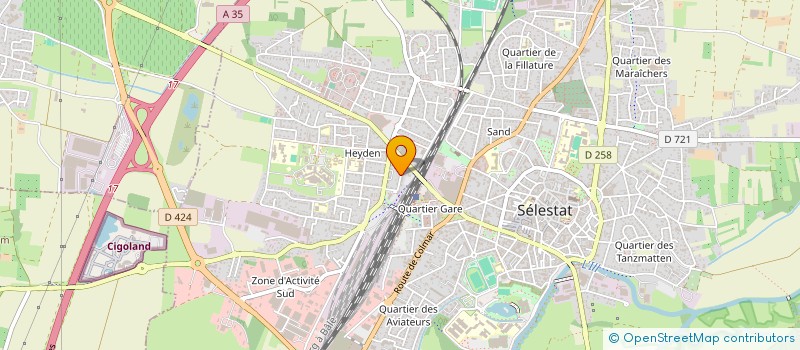 localisation de l'entreprise MONSIEUR JEAN WENDLING à SELESTAT