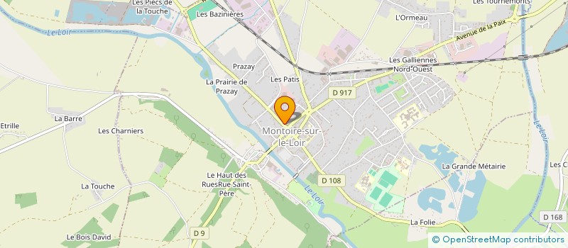 localisation de l'entreprise MONSIEUR JEAN-WILLIAM COIFFARD  MONTOIRE-SUR-LE-LOIR