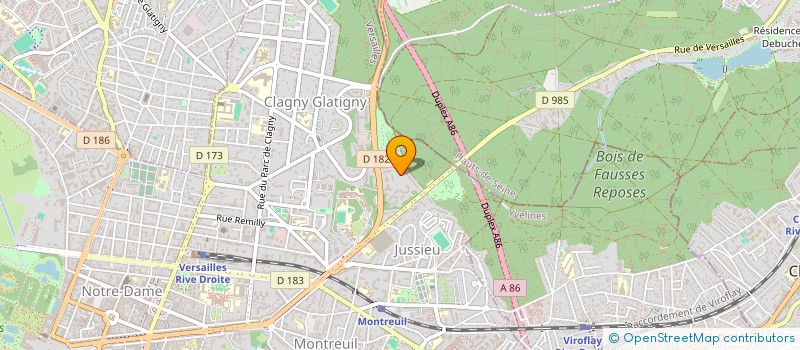 localisation de l'entreprise MONSIEUR JEAN WOESTELANDT à VERSAILLES