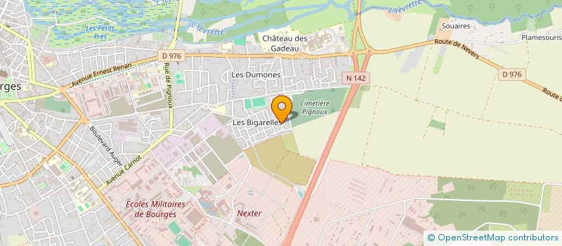 localisation de l'entreprise MONSIEUR JEAN XAVIER  BOURGES