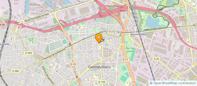 localisation de l'entreprise MONSIEUR JEAN XAVIER DUBOIS  GENNEVILLIERS